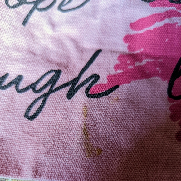 Pink Breast Cancer Awareness Tote Bag - Picture 2 of 5